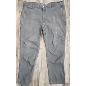Carhartt Pants Mens 40x30* Gray Rugged Flex Slim Fit Work Canvas Stretch 102821